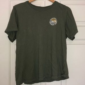 Army green stussy T-shirt